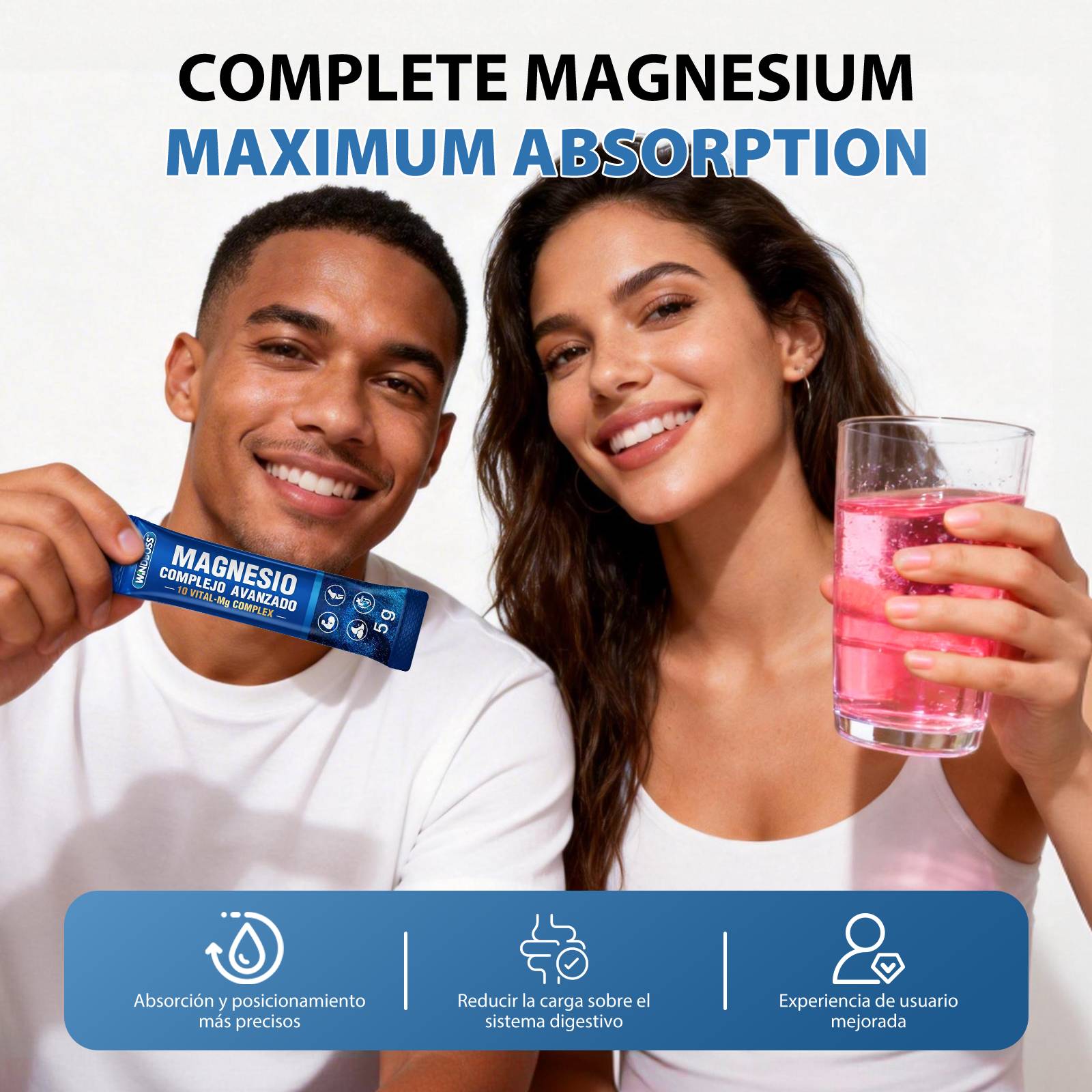 Windboss Magnesium Complex with Ashwagandha, L-Theanine | 30 Sachets - Image 2