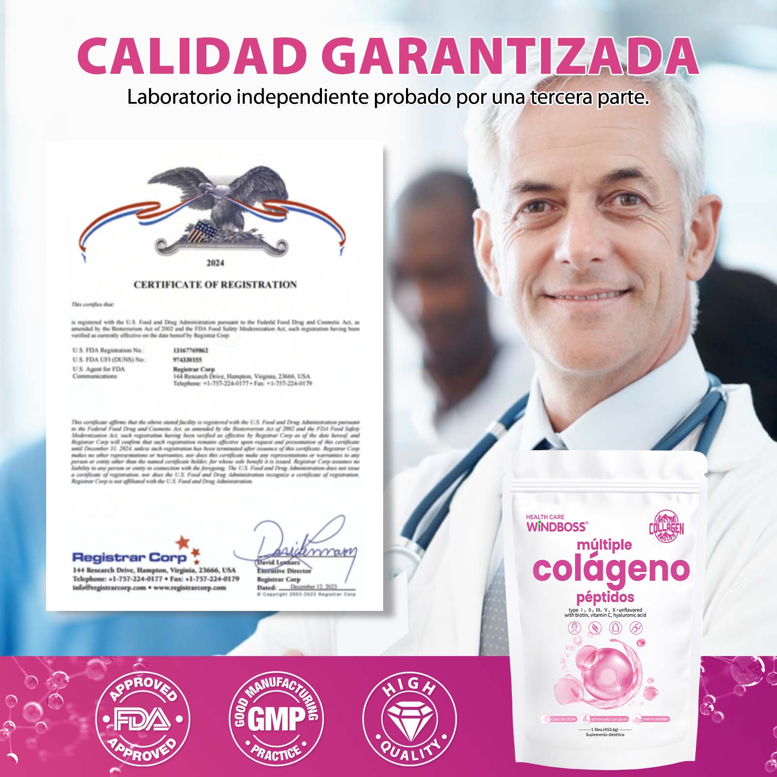 Windboss 1LB Multiple Collagen Peptides Powder - Image 3