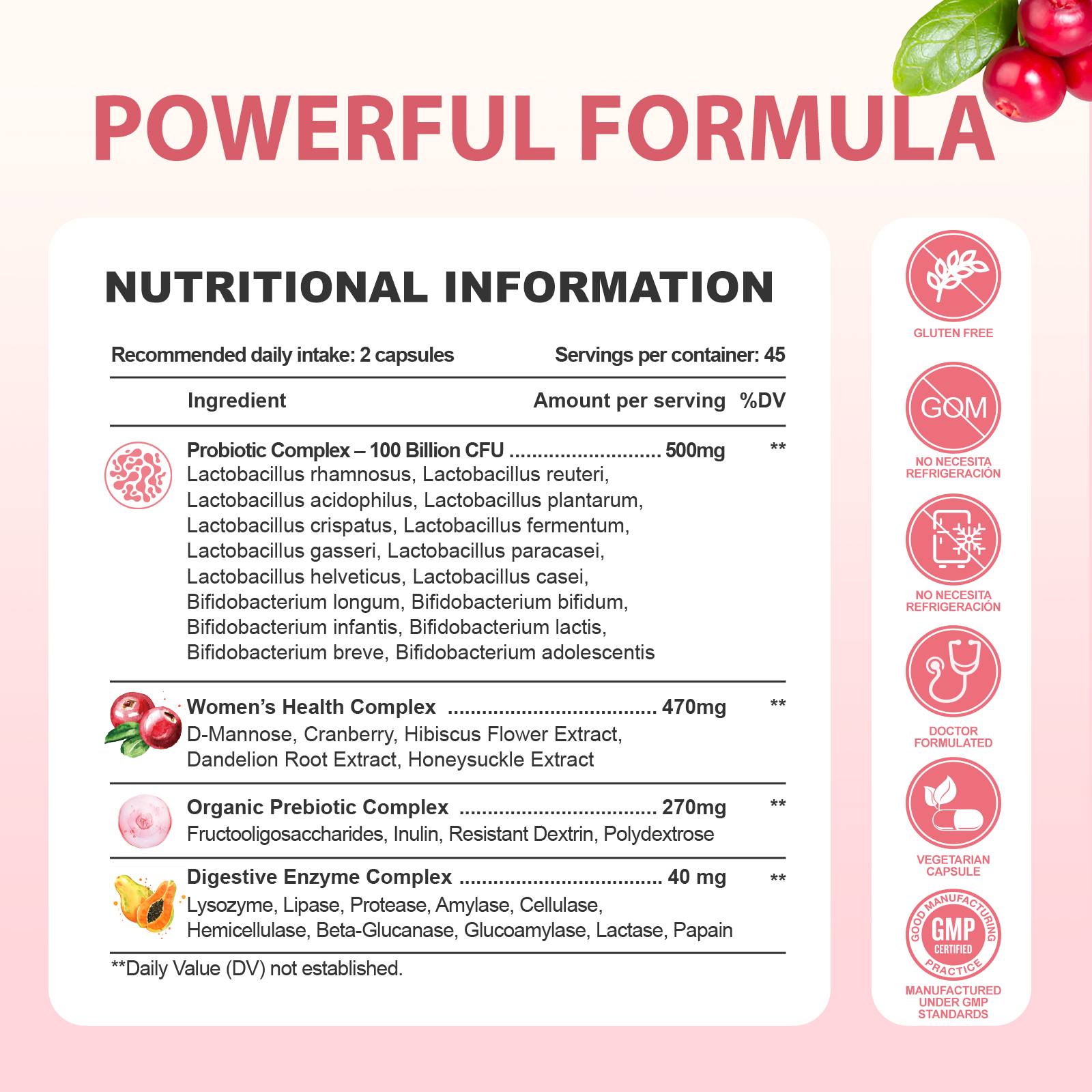 Women's Private Care Probiotic Capsules - Image 4